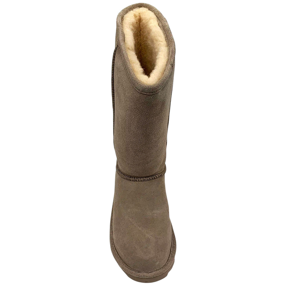 BEARPAW Women's Elle Tall Suede Boot Mushroom - Medium - Picture 2 of 3